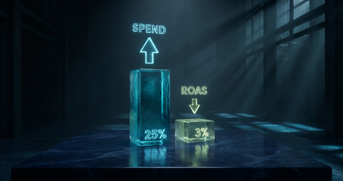 Q1 2026 Data: Meta Spend Up 25%, ROAS Only Down 3%