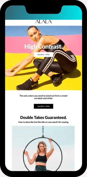 email and sms examples