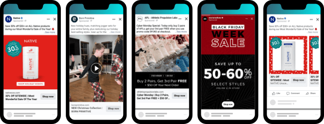 Holiday Facebook Marketing Ad Examples for your 2023 BFCM Strategy