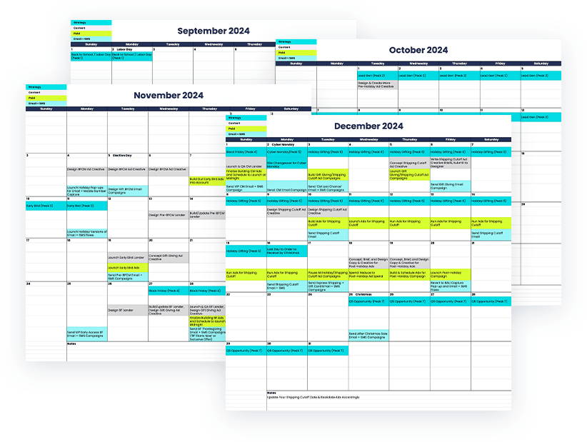 Common Thread Collective's 2024 Holiday Planning Calendar