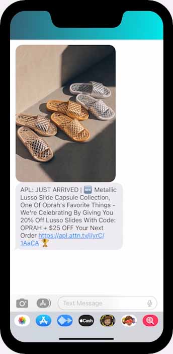 email and sms examples