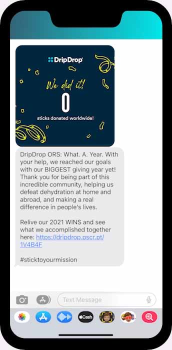 email and sms examples